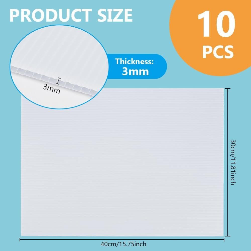 10 arkuszy białego falistego p – Yard Sign Blank recenzja i cena