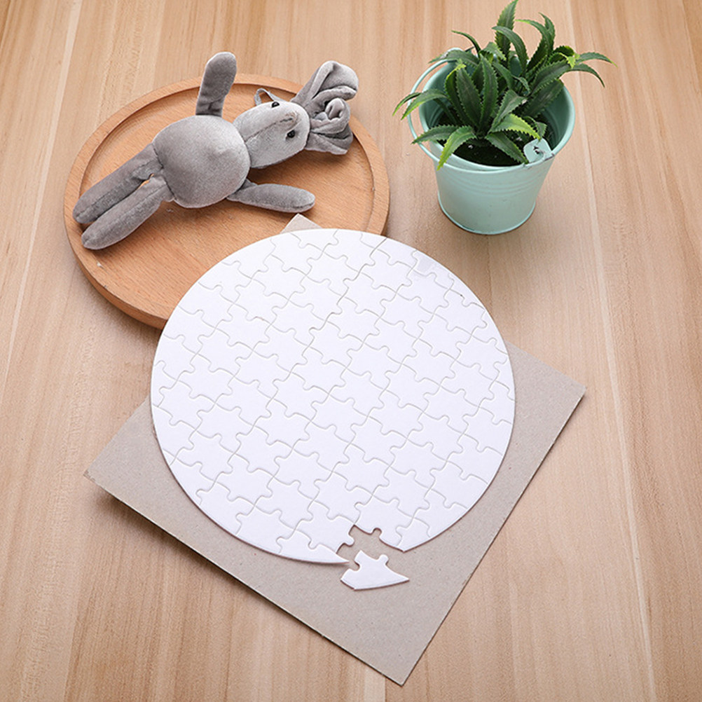 4 sztuki – elementy puzzli do  – Puzzle Blank White recenzja i cena