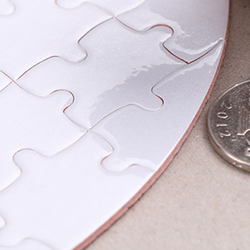 4 sztuki – elementy puzzli do  – Puzzle Blank White recenzja i cena