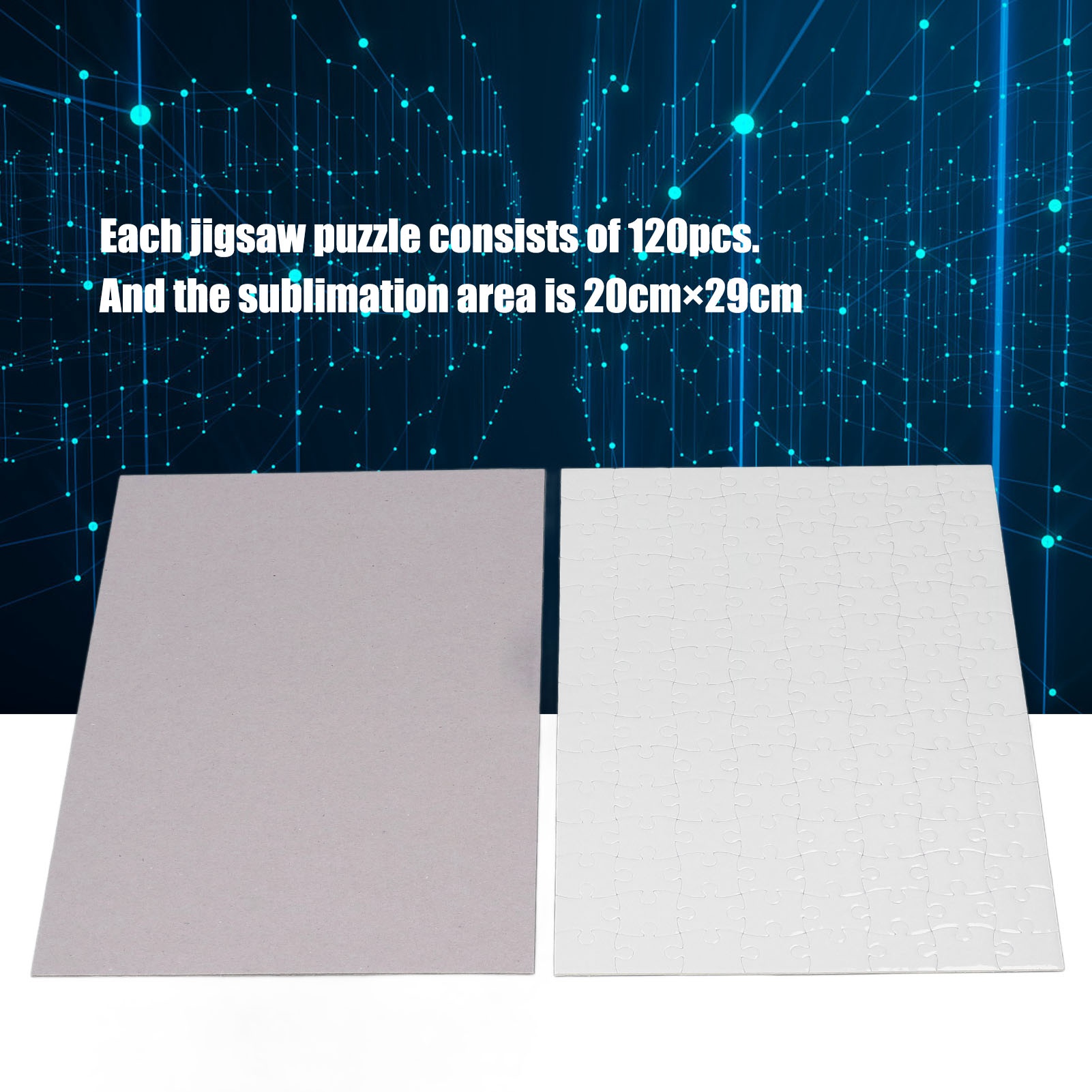 Zestaw do drukowania puzzli, 1 – Puzzle Blank White recenzja i cena
