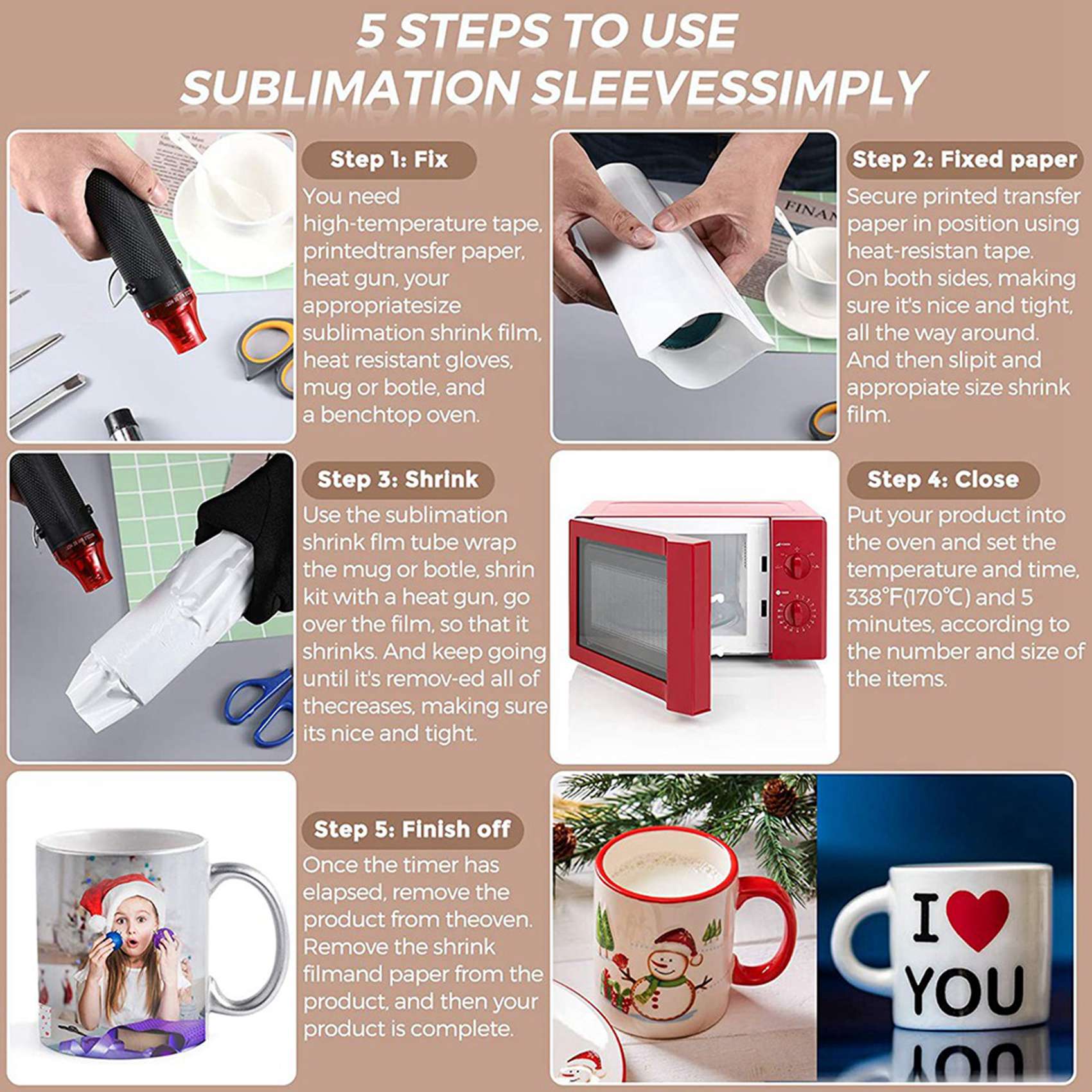 A69e140szt. Folia termokurczli – Sublimation Mug White recenzja i cena